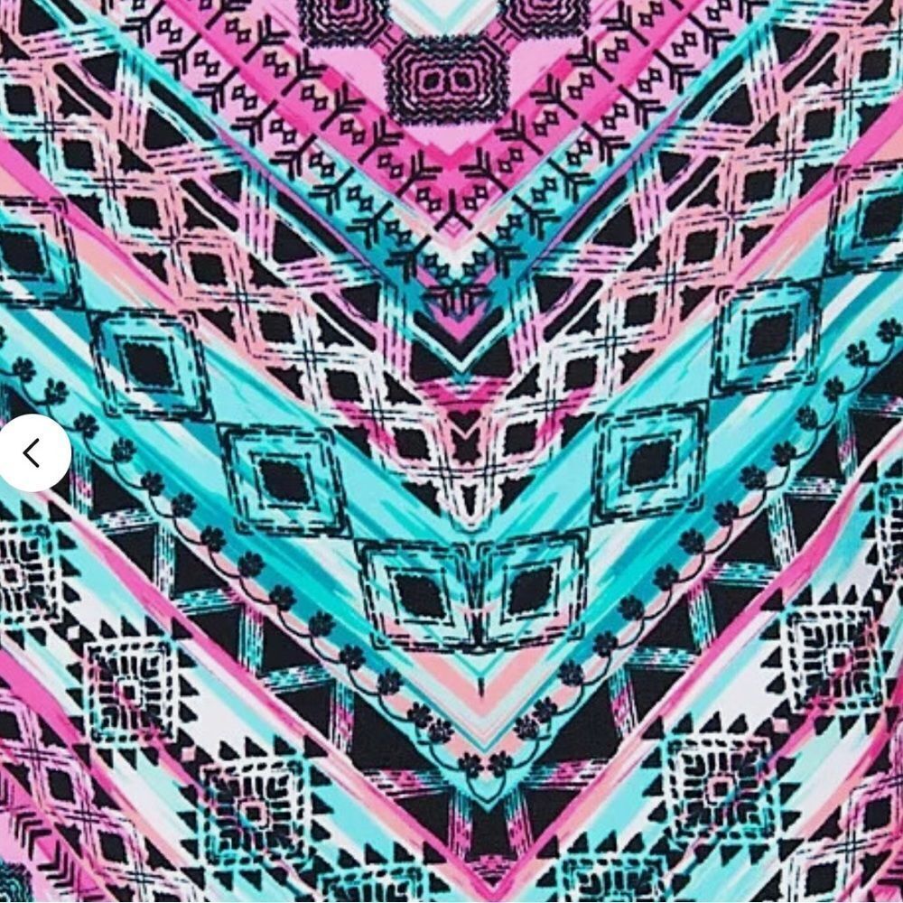Women's Swimsuits For All Boho Chevron Scarf Tankini 12 - Picture 2 of 4